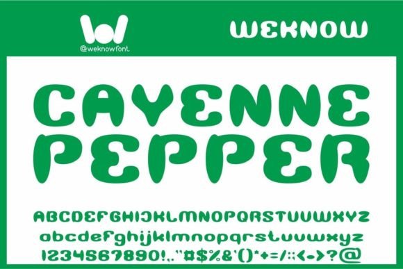 Cayenne Pepper Font: A Bold Display Typeface for Branding