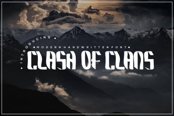 Clash of Clans Font: Bold Display Type for Campaigns