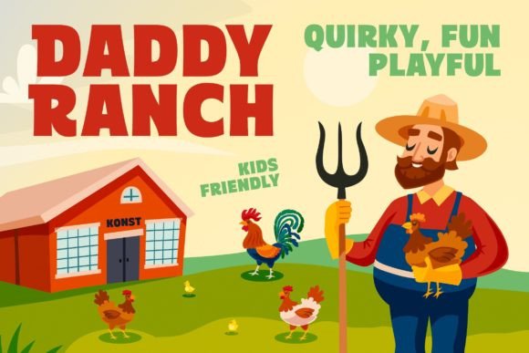 Daddy Ranch Font: Adding Joy to Small Business Branding