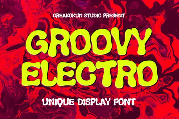 Groovy Electro Font: Retro Display Type for Editorial Design