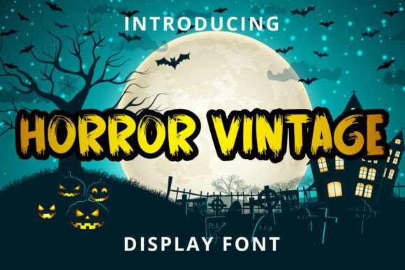 Horror Vintage: A Playful Display Font for Bold Editorial Design