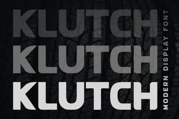 Klutch: A Racing-Themed Typeface for Bold Branding