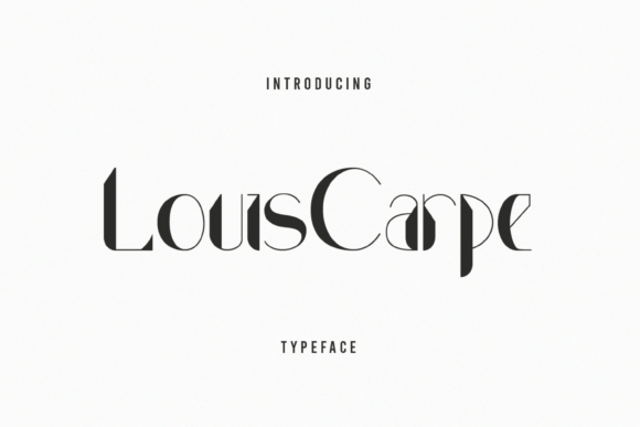 Louis Carpe: A Stylish Modern Display Font for Elegant Branding