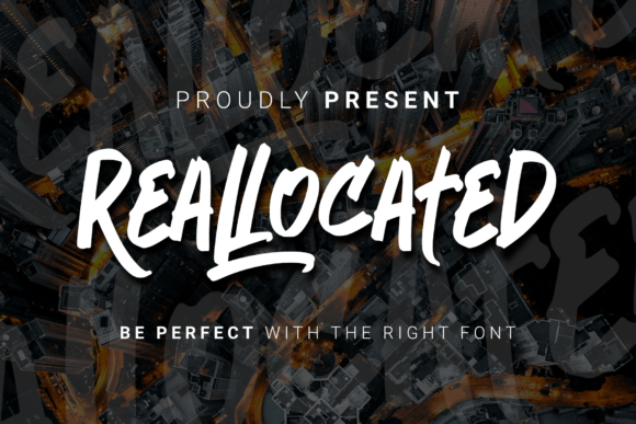 Reallocated: A Unique Display Font for Modern Web Design Projects