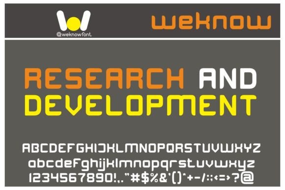 Research and Development Font: A Display Typeface for Campaigns