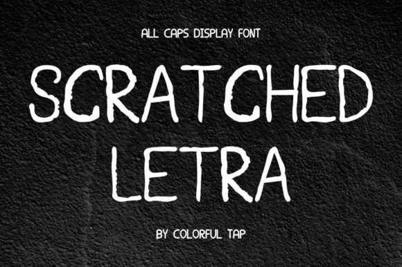 Scratched Letra: A Bold Display Font for High-Impact Marketing Visuals