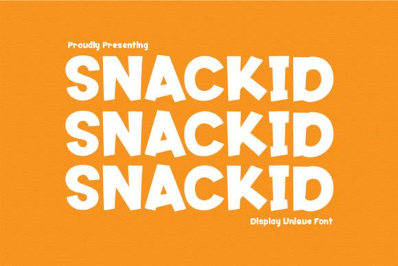 Snackid: A Playful Display Font That Brings Personality to Editorial Design