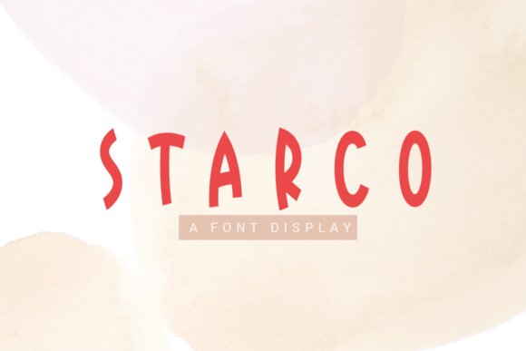 Starco Font: A Sweet Display Typeface for Branding