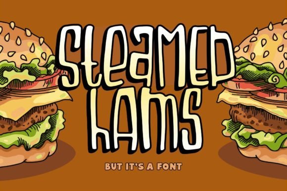 Steamed Hams Font: Retro Display Type for Editorial Design