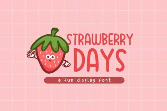 Strawberry Days Font for Playful Editorial Design