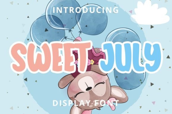 Sweet July Font: A Display Typeface for Editorial Design