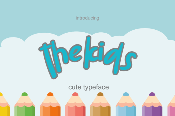 Thekids Font: A Playful Display Typeface for Editorial Design